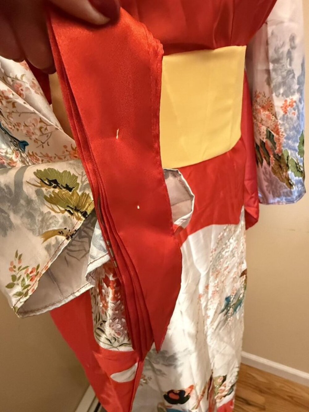 STUNNING TRADITIONAL AUTHENTIC JAPANESE KIMONO..OS - Picture 8 of 8